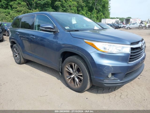 toyota highlander 2016 5tdjkrfh6gs504401