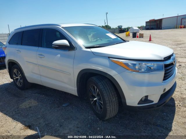 toyota highlander 2016 5tdjkrfh7gs271757