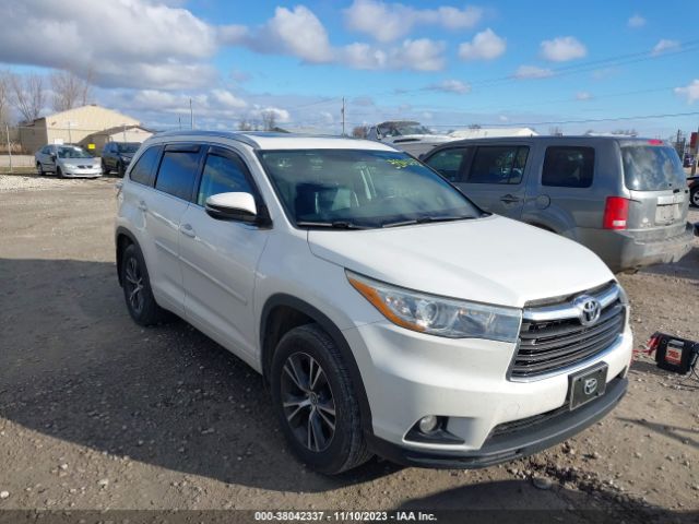 toyota highlander 2016 5tdjkrfh7gs307642