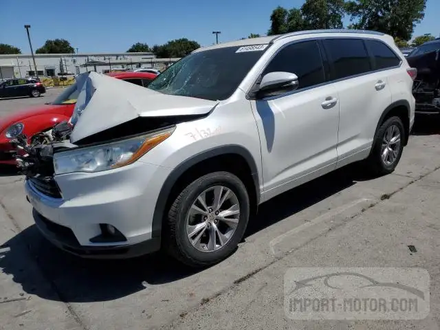 toyota highlander 2014 5tdjkrfh9es037696