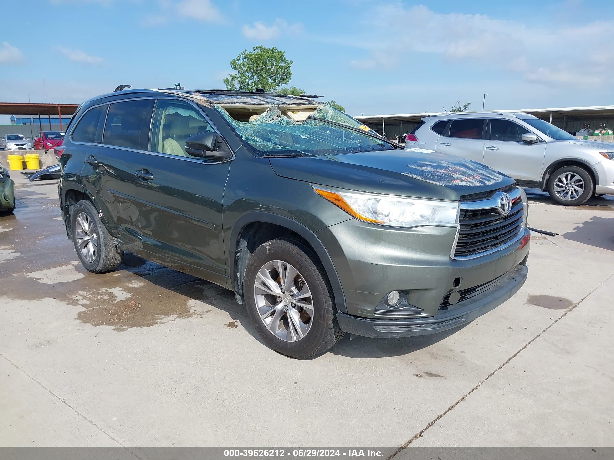 toyota highlander 2015 5tdjkrfh9fs093882