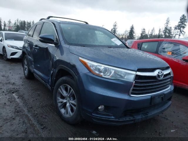 toyota highlander 2015 5tdjkrfh9fs097219