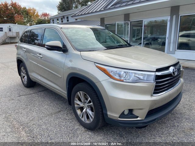 toyota highlander 2015 5tdjkrfh9fs219898