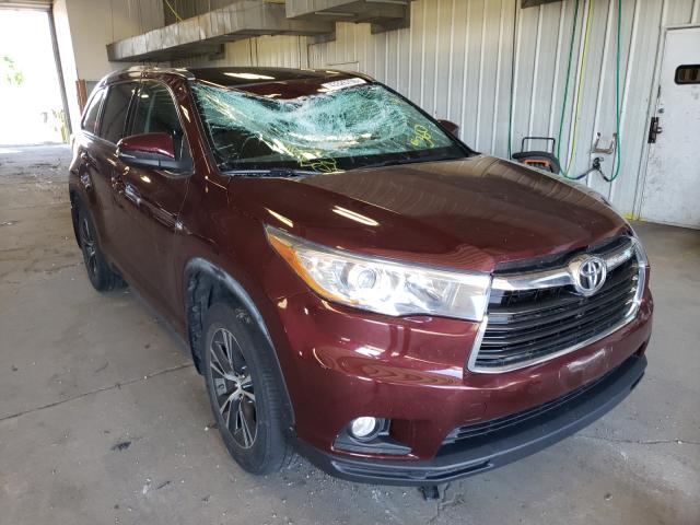 toyota highlander 2016 5tdjkrfh9gs235486