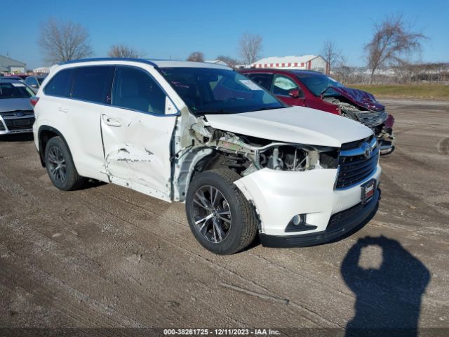 toyota highlander 2016 5tdjkrfh9gs258038