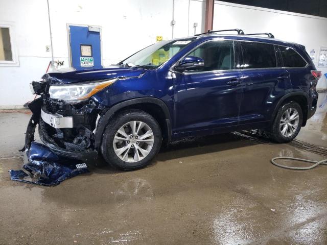 toyota highlander 2015 5tdjkrfhxfs160425