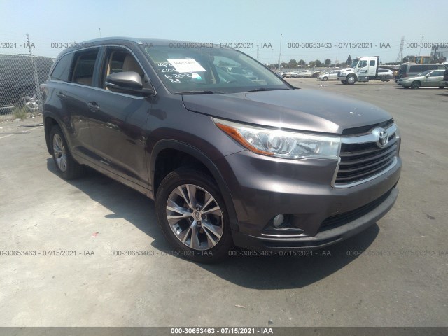 toyota highlander 2015 5tdjkrfhxfs181954