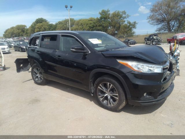 toyota highlander 2016 5tdjkrfhxgs252510