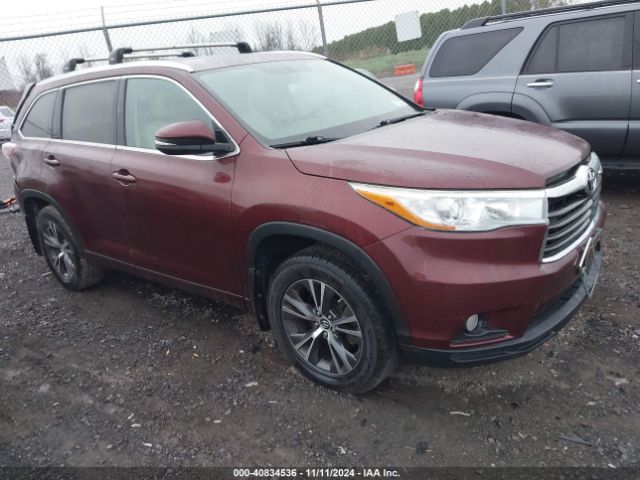 toyota highlander 2016 5tdjkrfhxgs350520