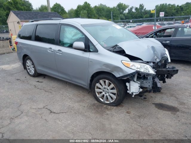 toyota sienna 2017 5tdjz3dc7hs163530