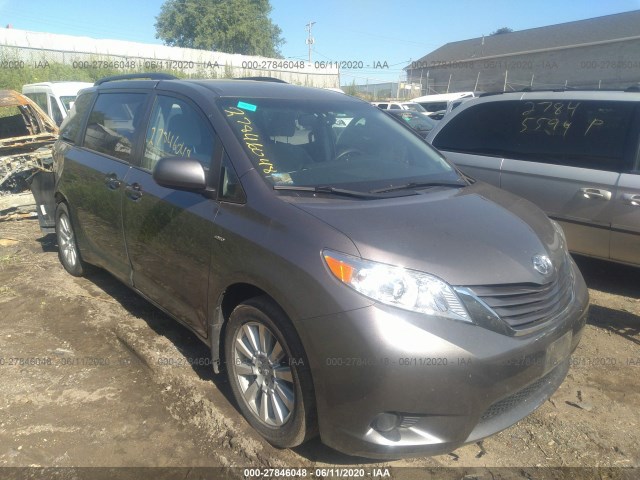 toyota sienna 2017 5tdjz3dcxhs151081