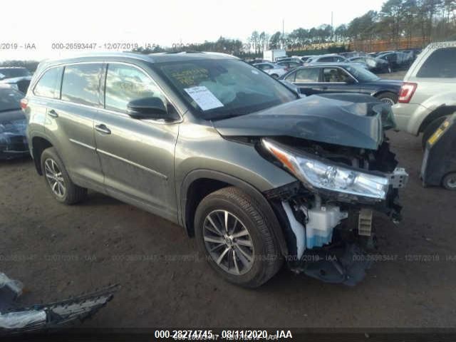 toyota highlander 2019 5tdjzrfh3ks924055