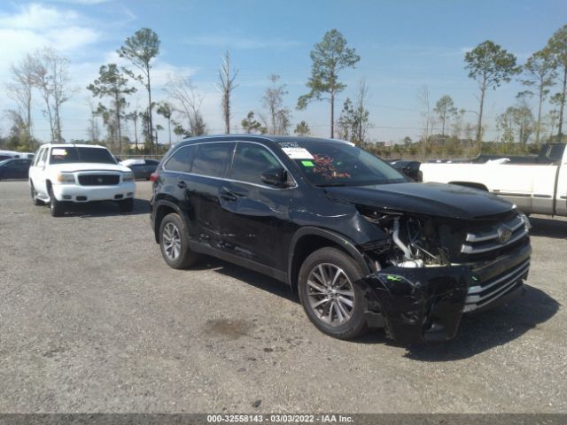 toyota highlander 2019 5tdjzrfhxks589506