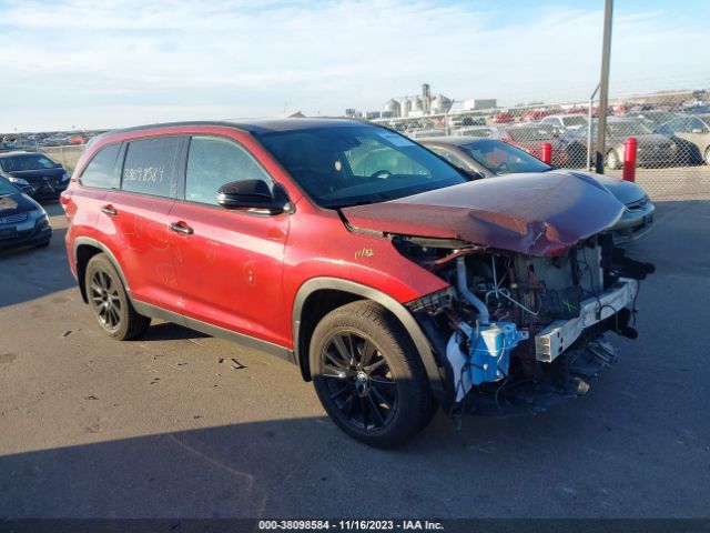 toyota highlander 2019 5tdjzrfhxks981398