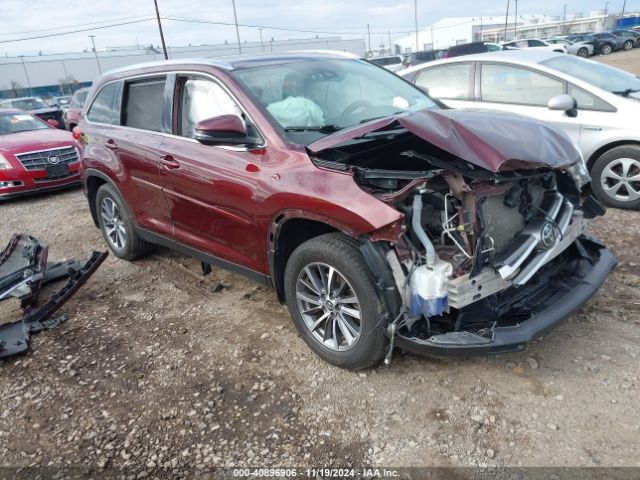 toyota highlander 2019 5tdjzrfhxks989985