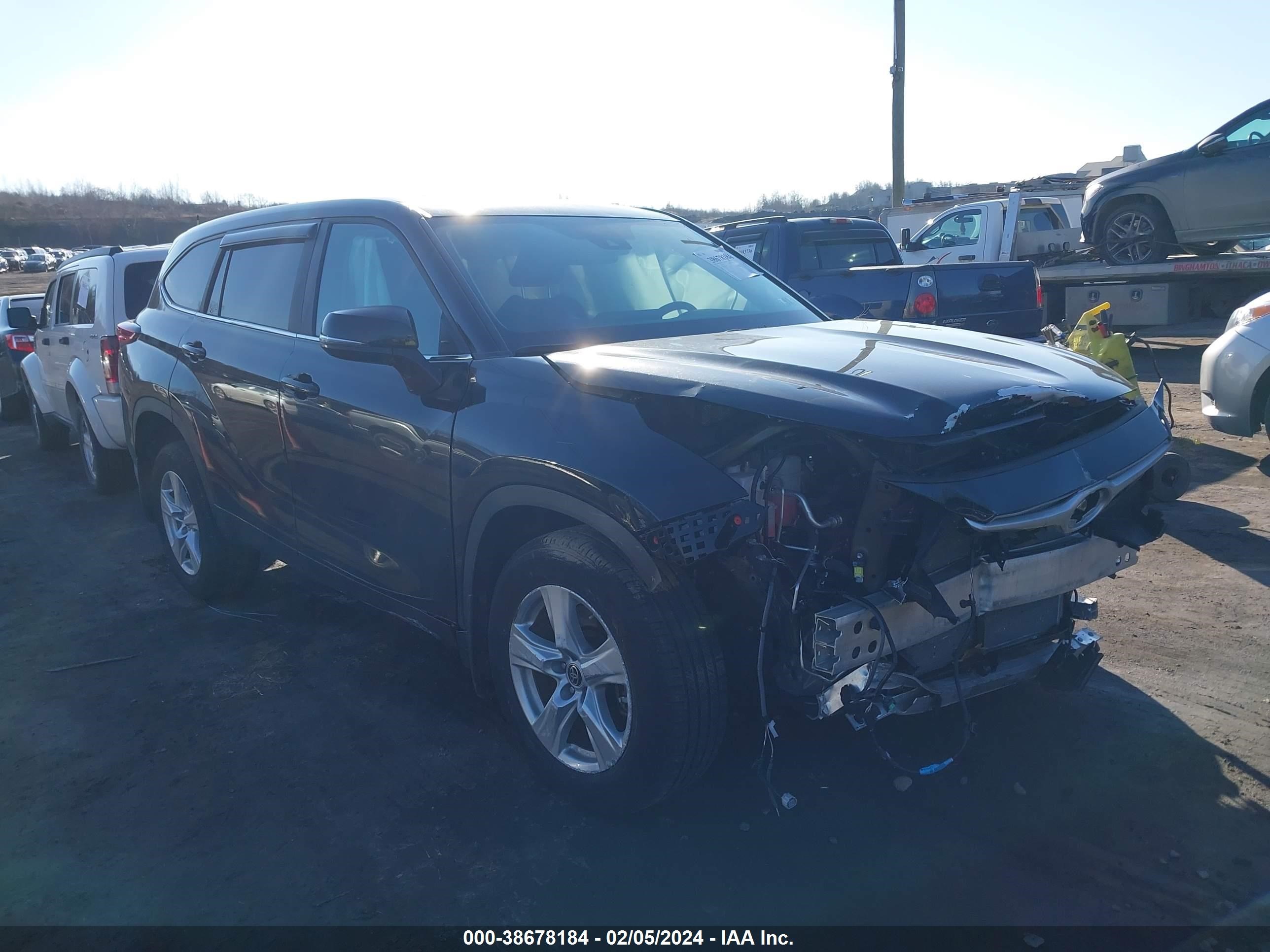 toyota highlander 2023 5tdkdrah0ps501449