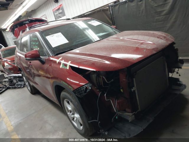 toyota highlander 2024 5tdkdrah2rs054318