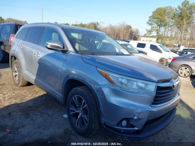 toyota highlander 2016 5tdkkrfh0gs121476