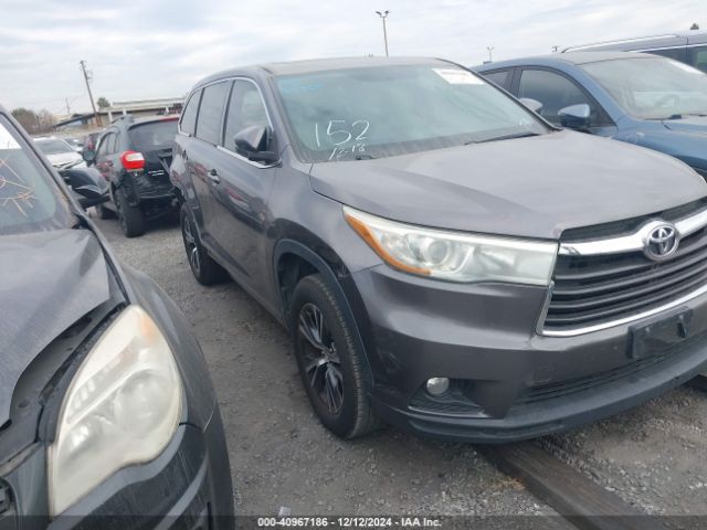 toyota highlander 2016 5tdkkrfh0gs124765