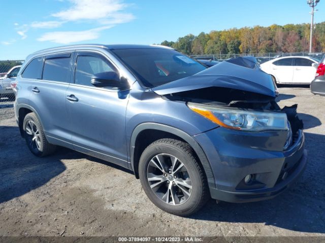 toyota highlander 2016 5tdkkrfh1gs131532