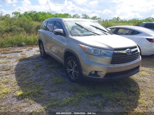 toyota highlander 2016 5tdkkrfh1gs144037