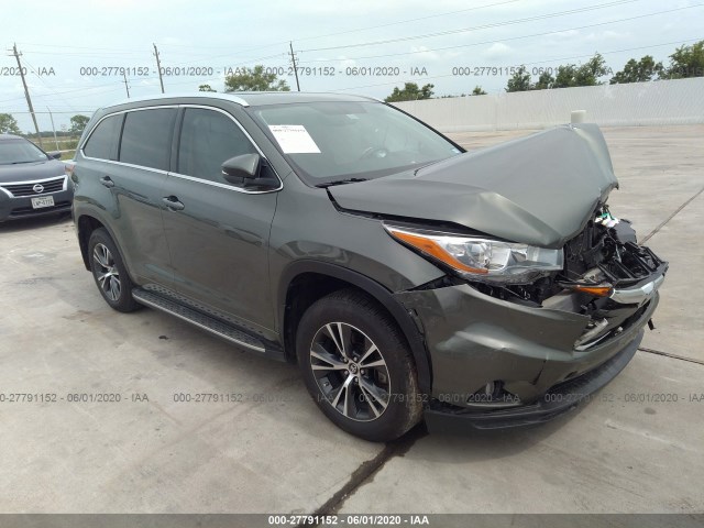 toyota highlander 2016 5tdkkrfh1gs168113