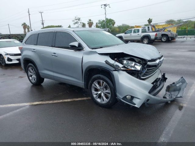 toyota highlander 2015 5tdkkrfh2fs050179