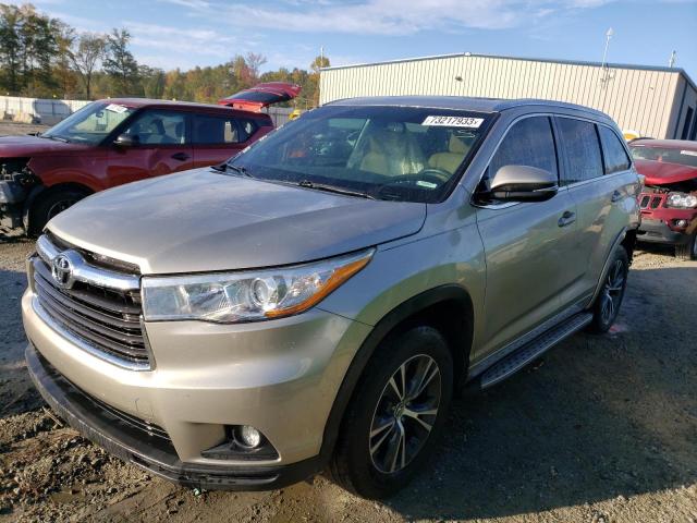 toyota highlander 2016 5tdkkrfh2gs130356