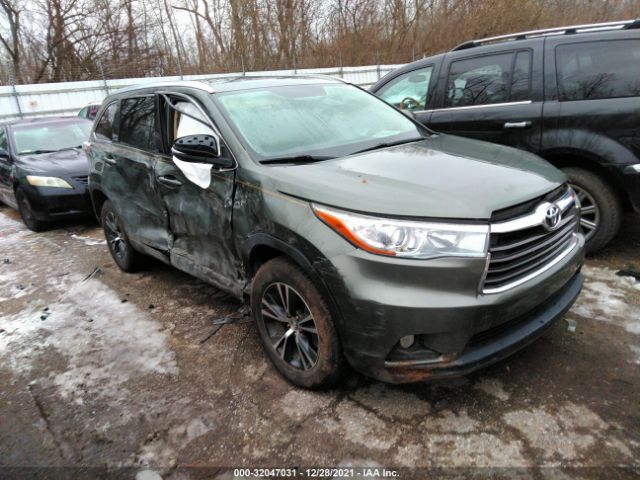 toyota highlander 2016 5tdkkrfh2gs137212