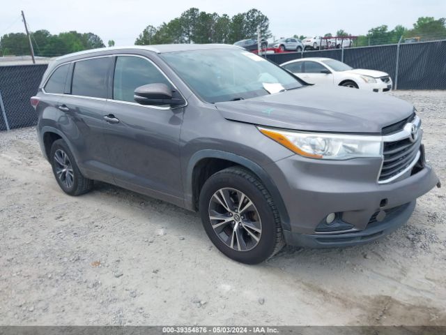 toyota highlander 2016 5tdkkrfh2gs149540