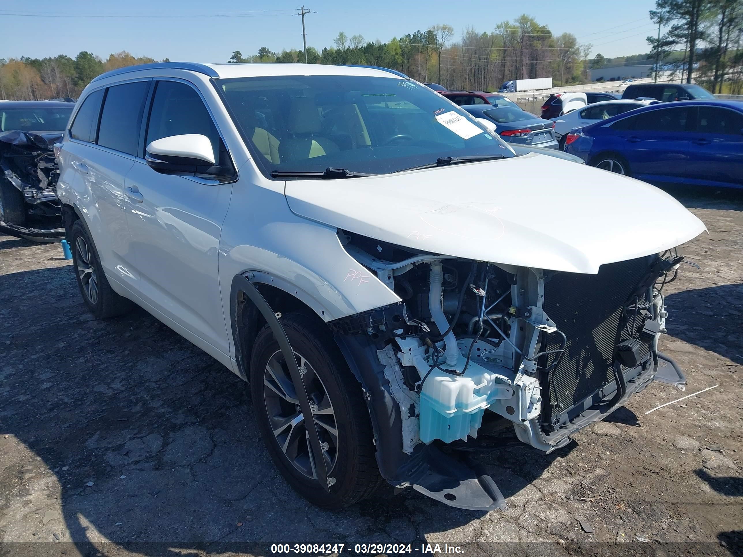 toyota highlander 2016 5tdkkrfh3gs186063