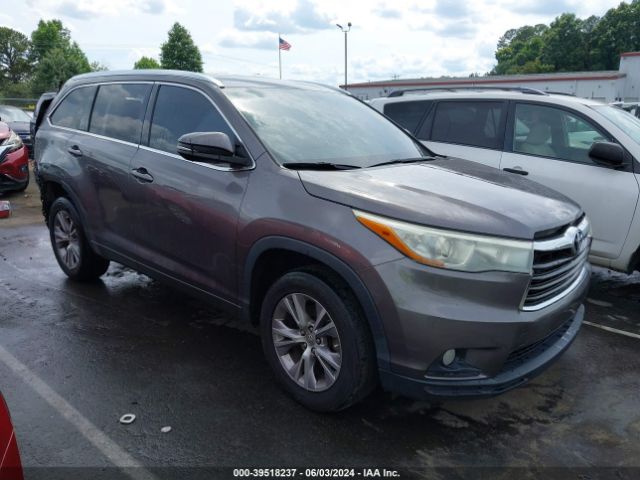 toyota highlander 2015 5tdkkrfh4fs061393