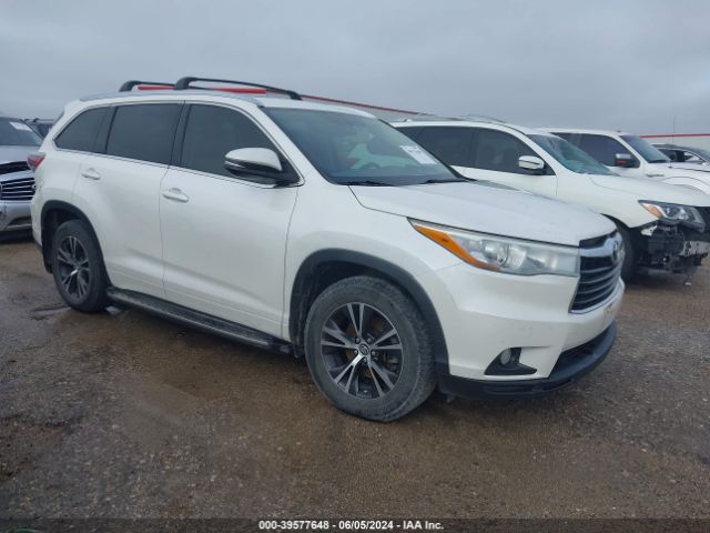 toyota highlander 2016 5tdkkrfh4gs158661