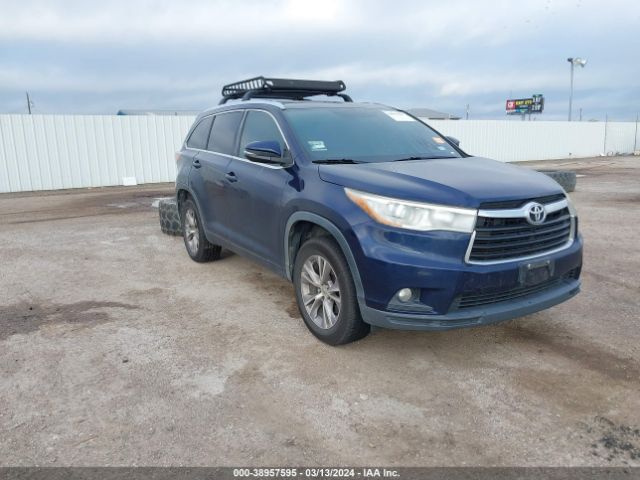 toyota highlander 2015 5tdkkrfh5fs043534