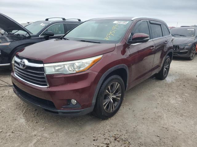 toyota highlander 2016 5tdkkrfh5gs139519