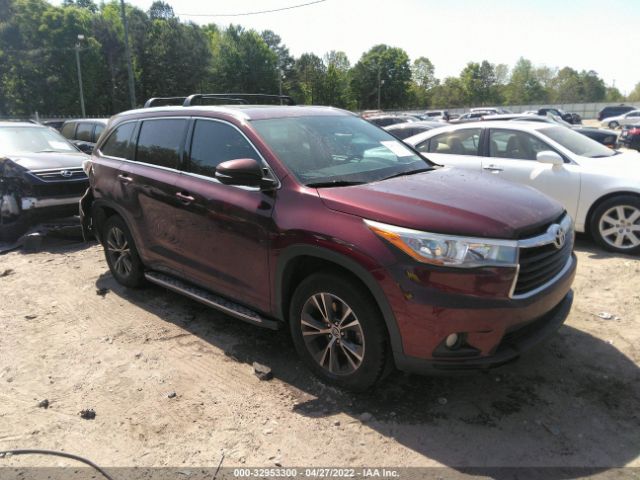 toyota highlander 2016 5tdkkrfh7gs150568