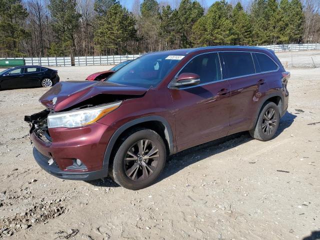 toyota highlander 2016 5tdkkrfh8gs126604