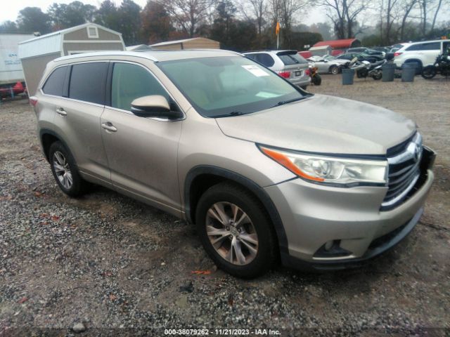 toyota highlander 2014 5tdkkrfh9es022491