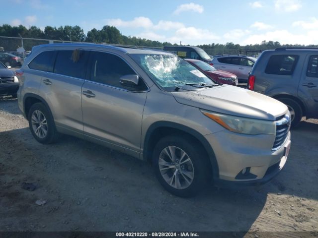 toyota highlander 2015 5tdkkrfhxfs073158