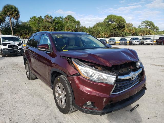 toyota highlander 2015 5tdkkrfhxfs100200