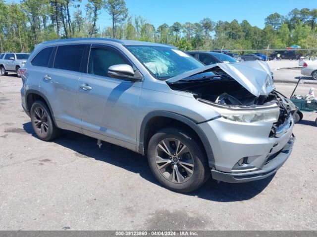 toyota highlander 2016 5tdkkrfhxgs158762