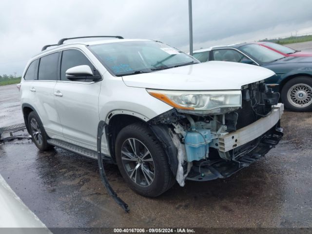 toyota highlander 2016 5tdkkrfhxgs159426