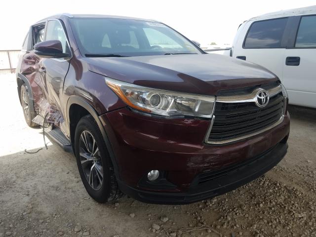 toyota highlander 2016 5tdkkrfhxgs181636