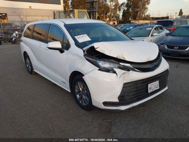 toyota sienna 2021 5tdkrkec0ms042054