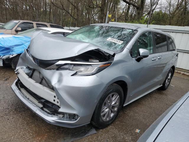 toyota sienna le 2021 5tdkrkec5ms028182