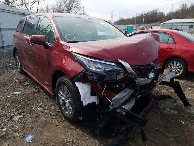 toyota sienna le 2021 5tdkrkec7ms019578