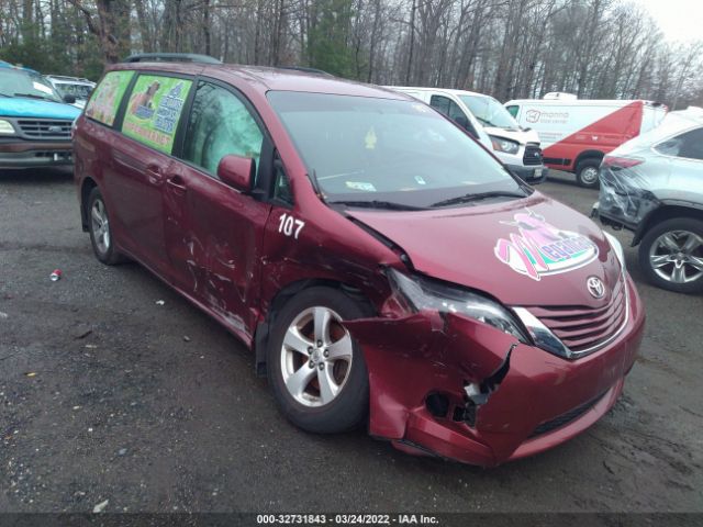 toyota sienna 2017 5tdkz3dc1hs893096