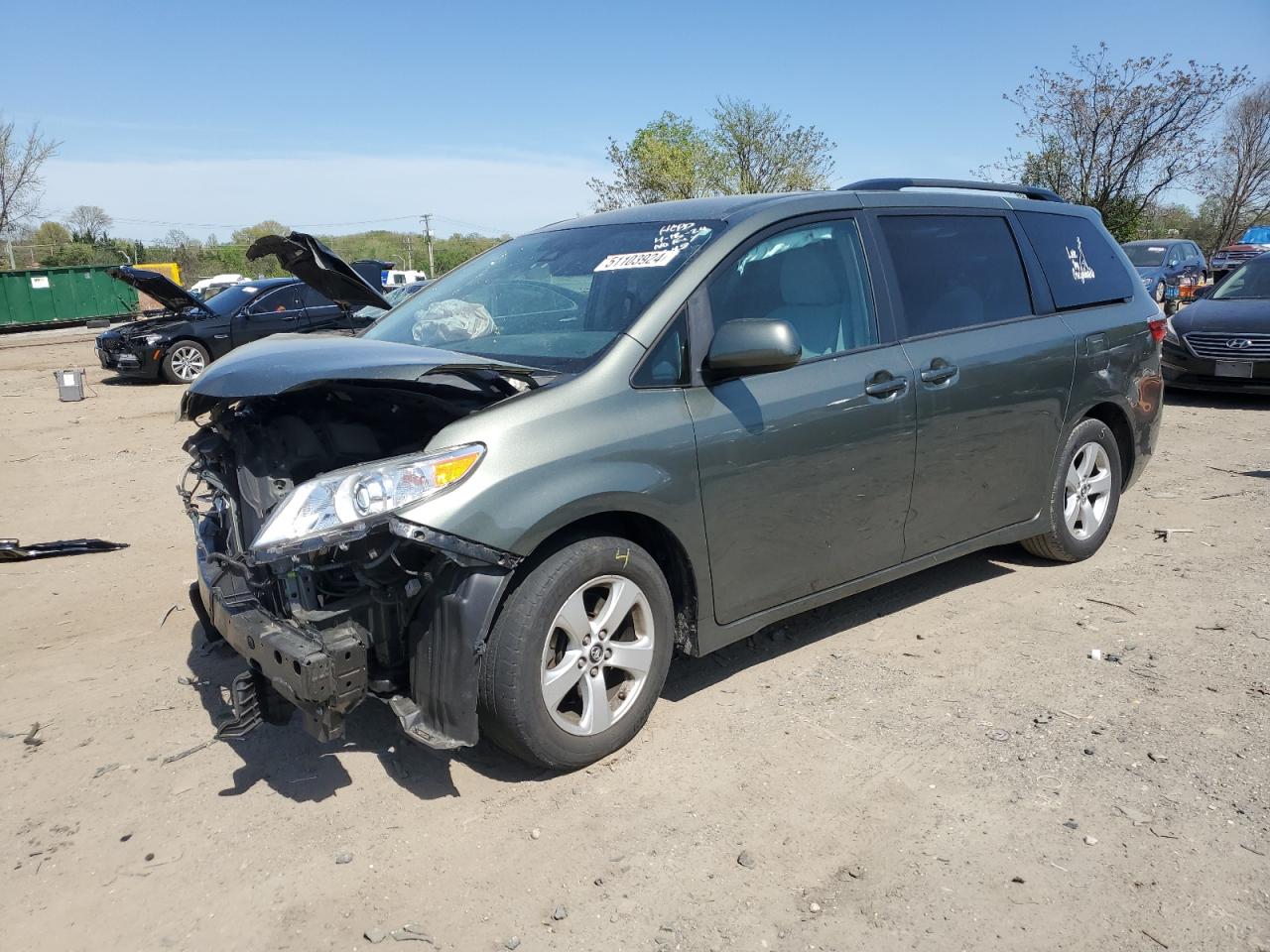 toyota sienna 2020 5tdkz3dc5ls039348