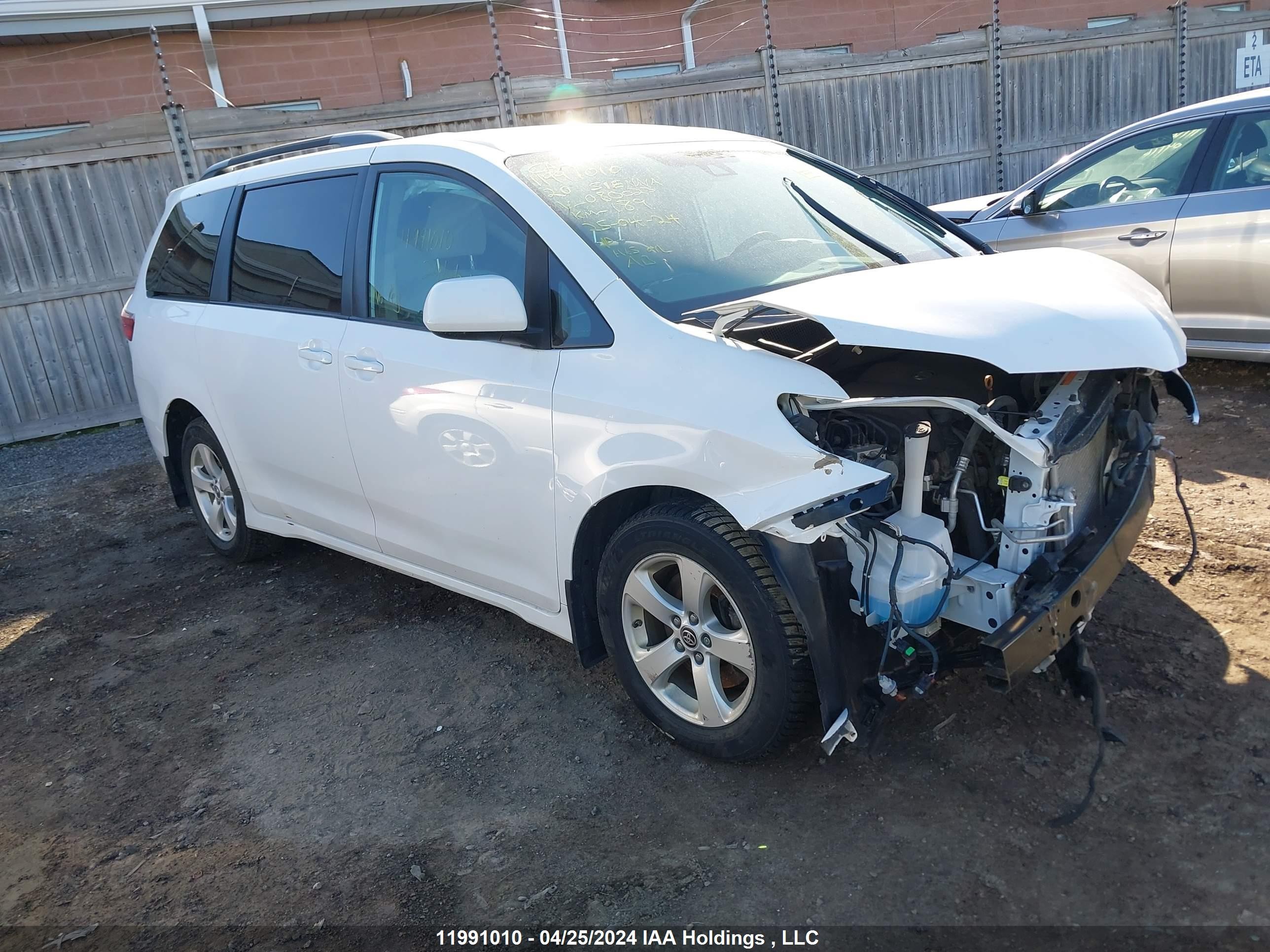 toyota sienna 2020 5tdkz3dc6ls080023