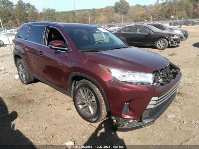 toyota highlander 2019 5tdkzrfh1ks339608